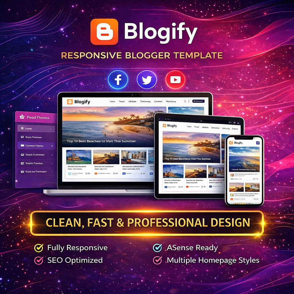 Blogify – Responsive Blogger Template