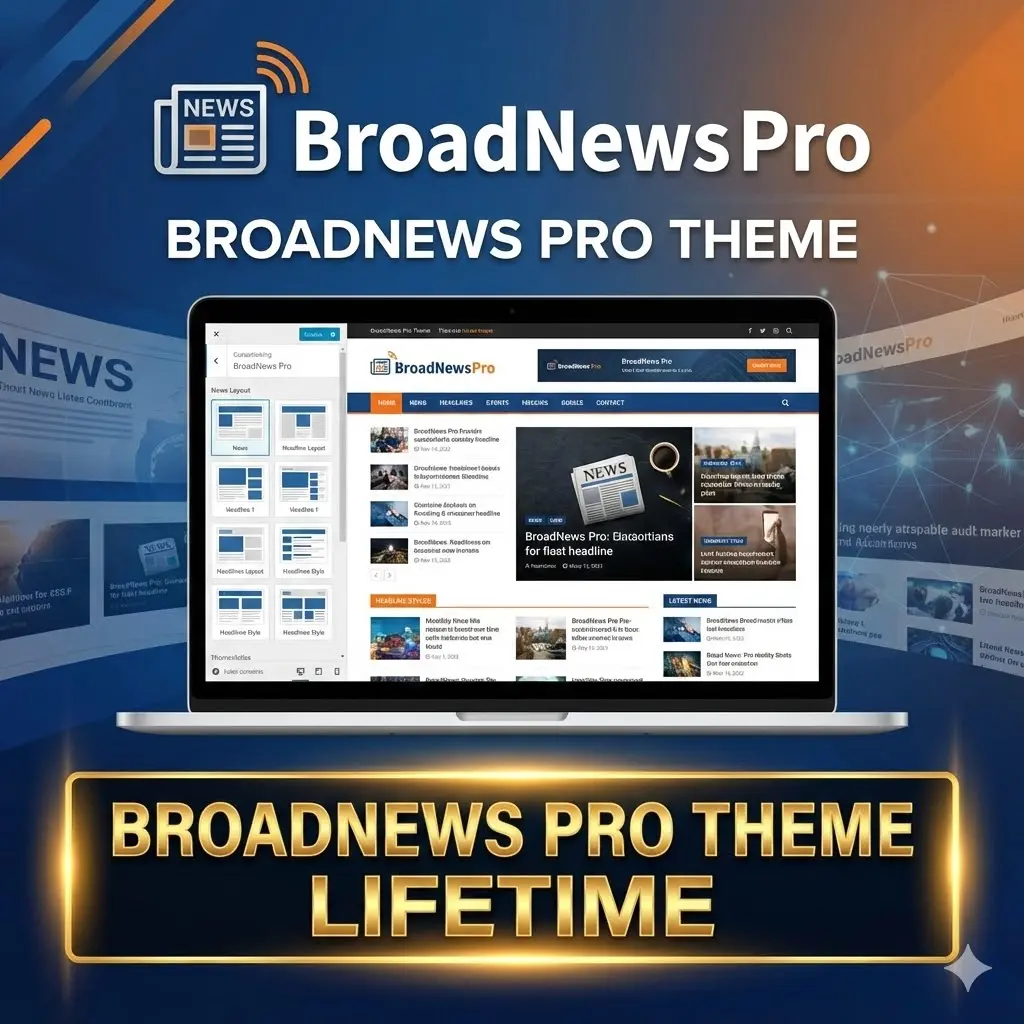 BroadNews Pro WordPress Theme Lifetime