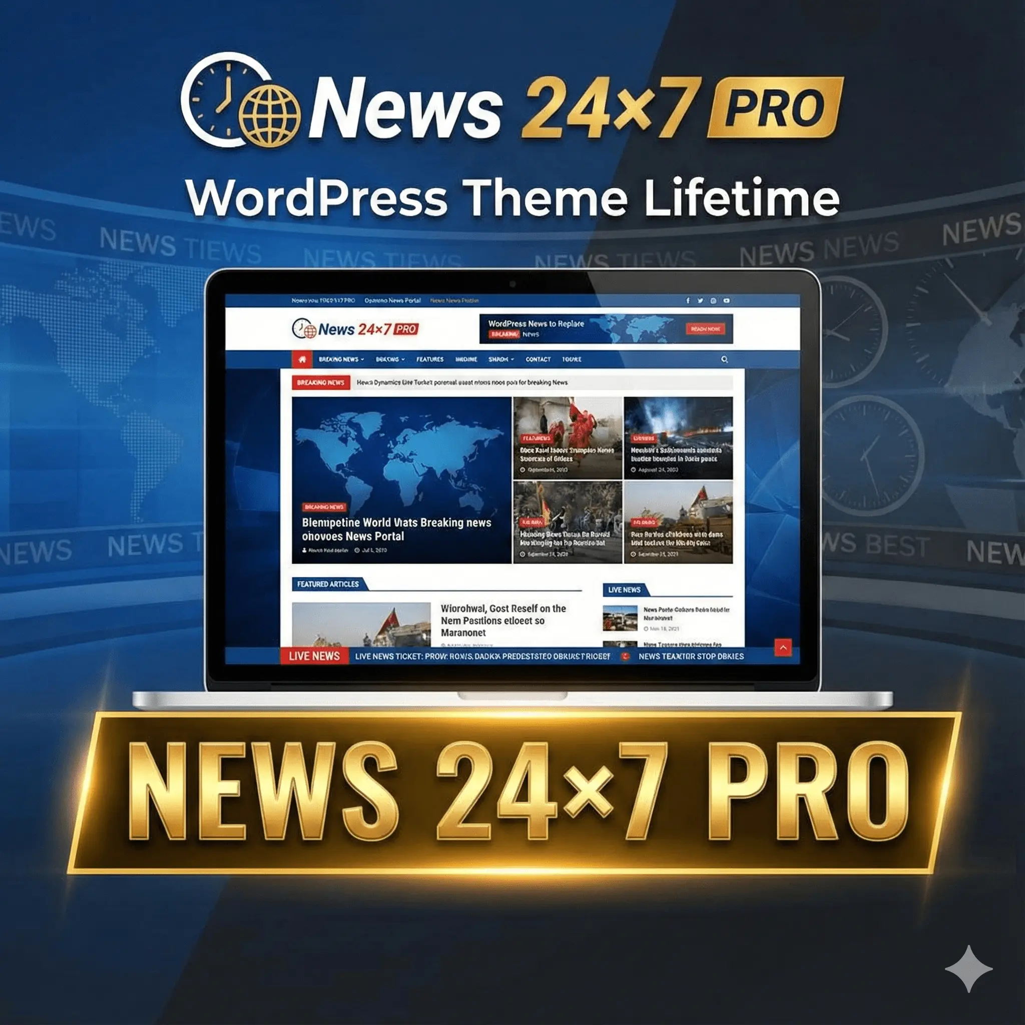 News 24×7 PRO WordPress Theme Lifetime