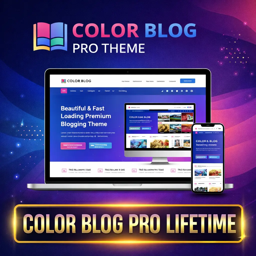 COLOR BLOG Pro Theme Lifetime