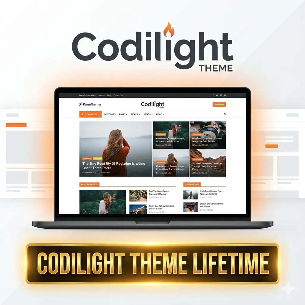 Wp Install with Codilight Theme Lifetime