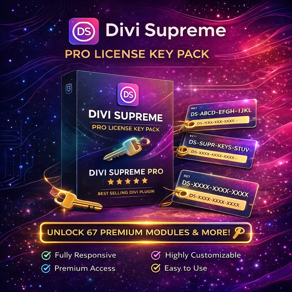 Divi Supreme Pro License Key Pack