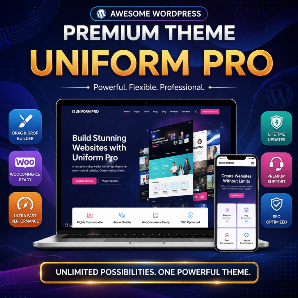 AWESOME WORDPRESS PREMIUM THEME – UNIFORM PRO