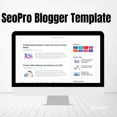 SeoPro Blogger Template view 4